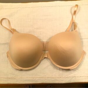 Maidenform Self Expressions 5809 Bra 40D Underwire Molded Cups Beige